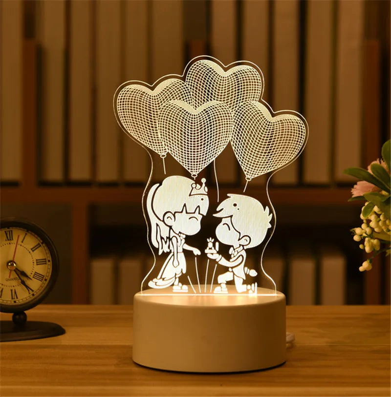 Christmas Decorations 3D LED Light Lamp