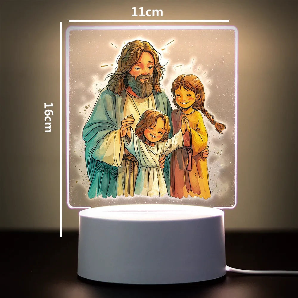 Religion 3D Night Light For Home Room Decoration