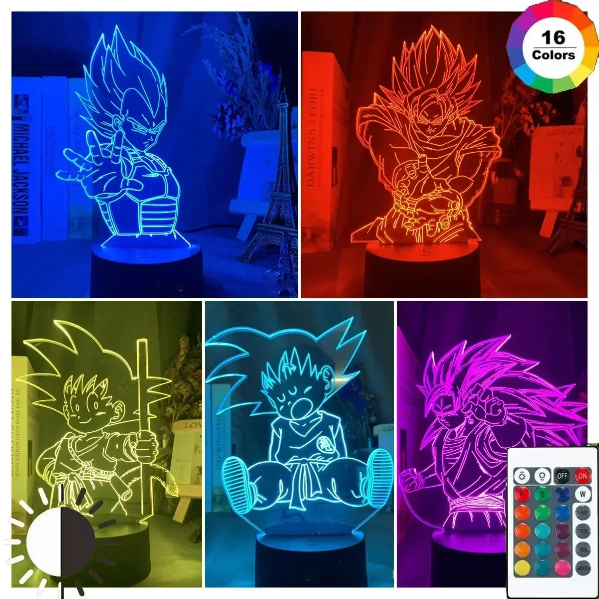 Dragon ball Z LED Night Light 3D Lamp