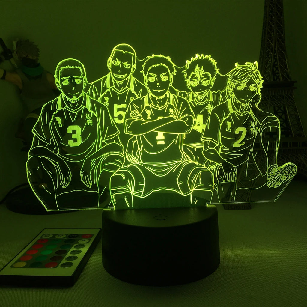 Haikyuu 3d LED Lamp