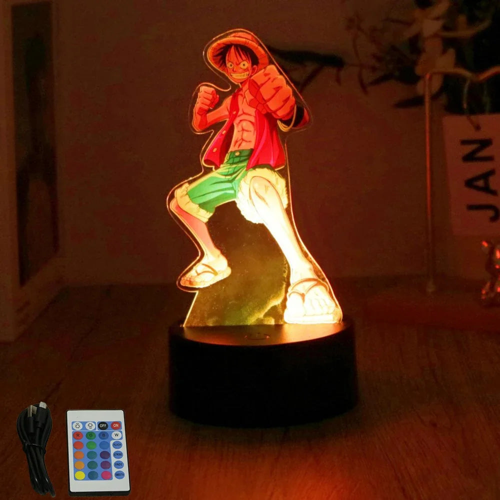 One Piece  Anime Figures 3D Lamp
