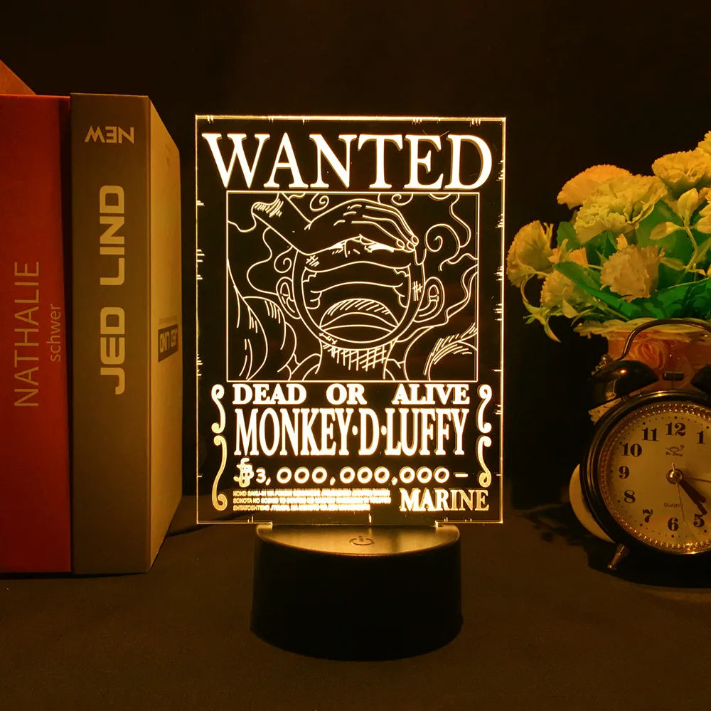 One Piece 3D illusion lamp