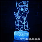 Paw Patrols 3D LED Night Lights