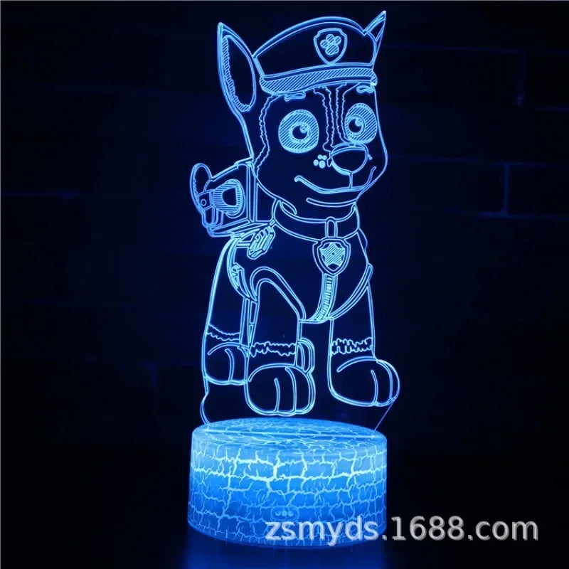 Paw Patrols 3D LED Night Lights