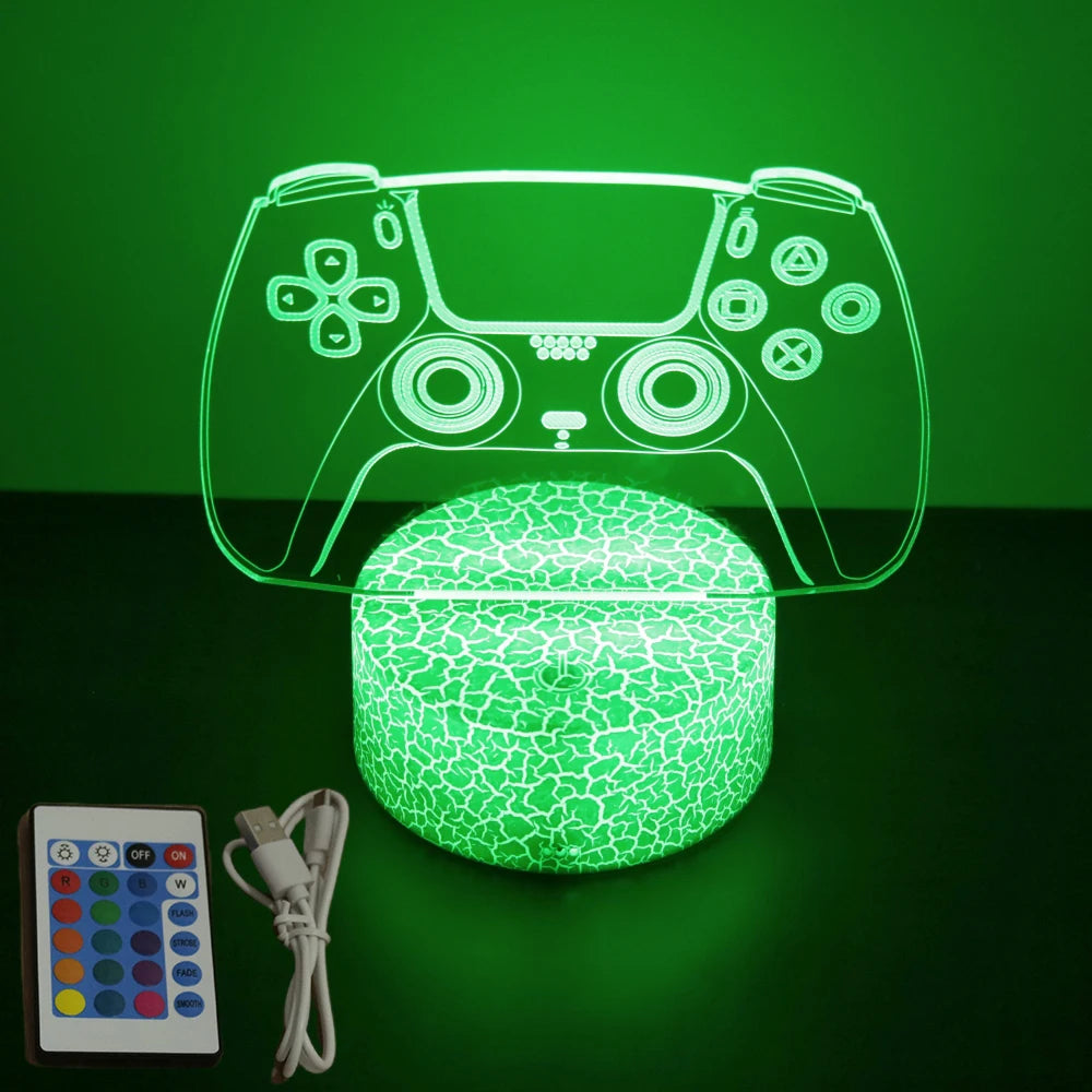NEON GAMER 3D Lamp LED Night Light