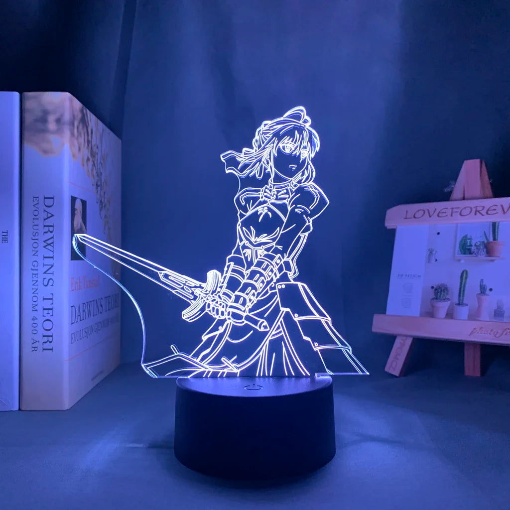 Fate Stay Night 3d LED Light