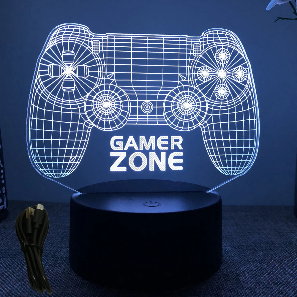 NEON GAMER 3D Lamp LED Night Light