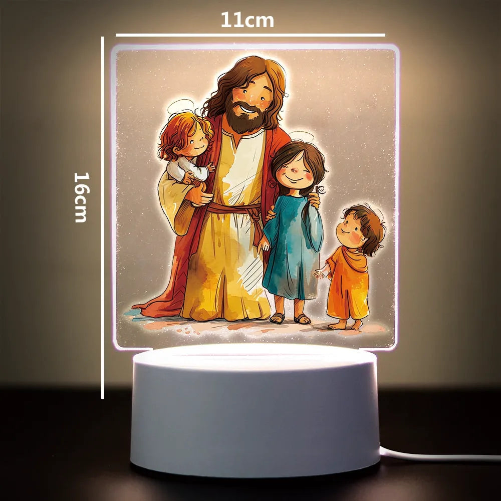 Religion 3D Night Light For Home Room Decoration