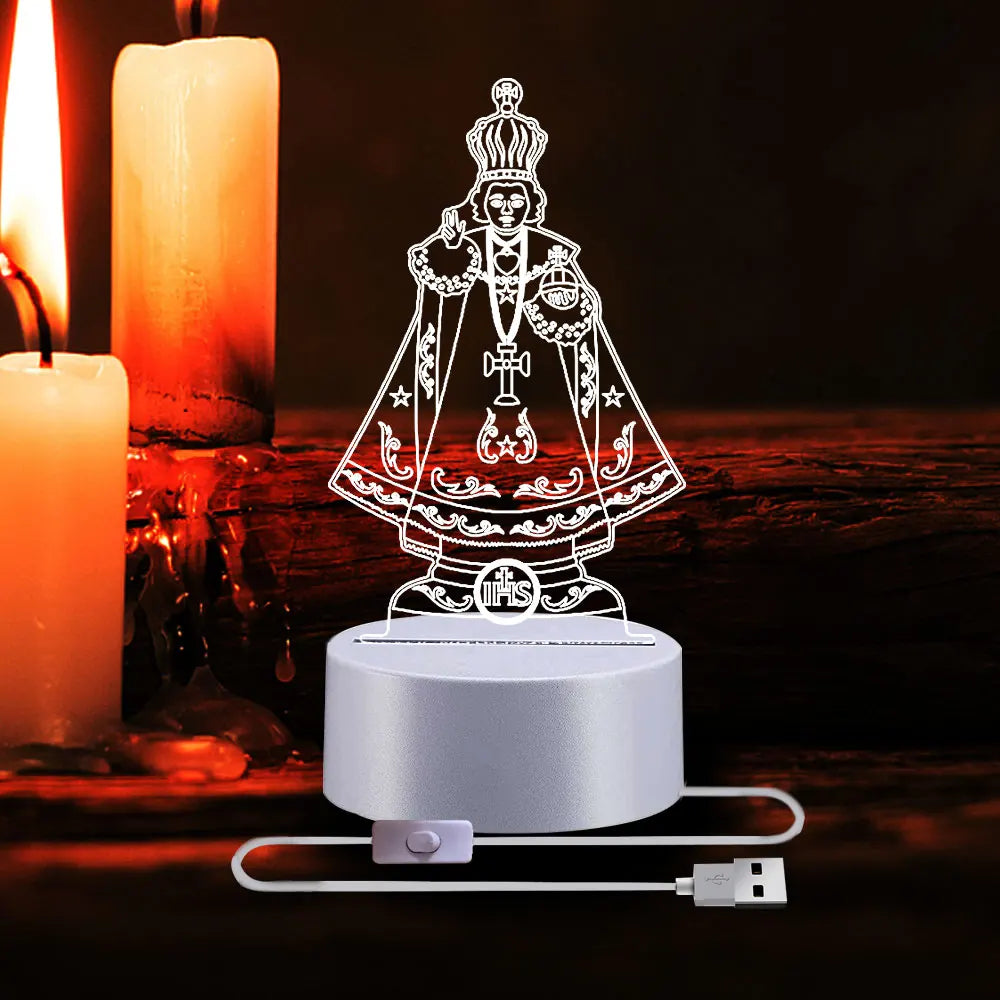 Crucifixion of Jesus 3D Illusion Lamp