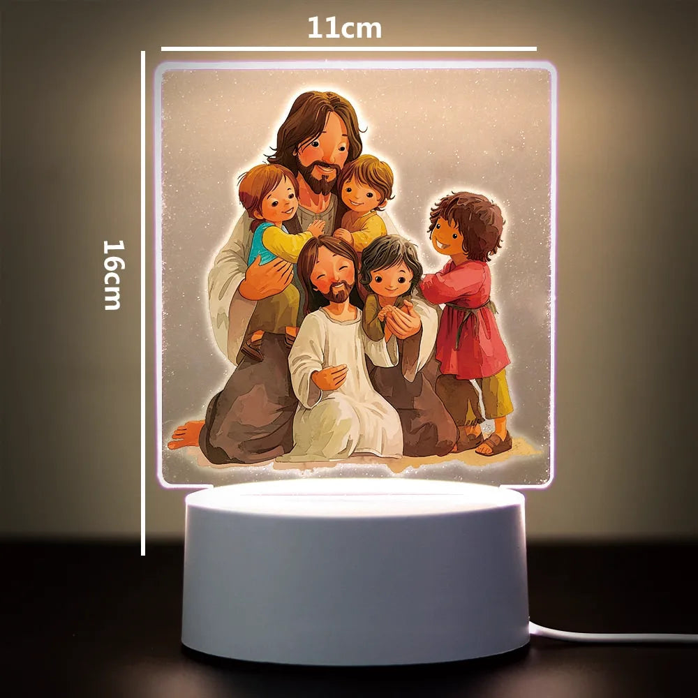 Religion 3D Night Light For Home Room Decoration