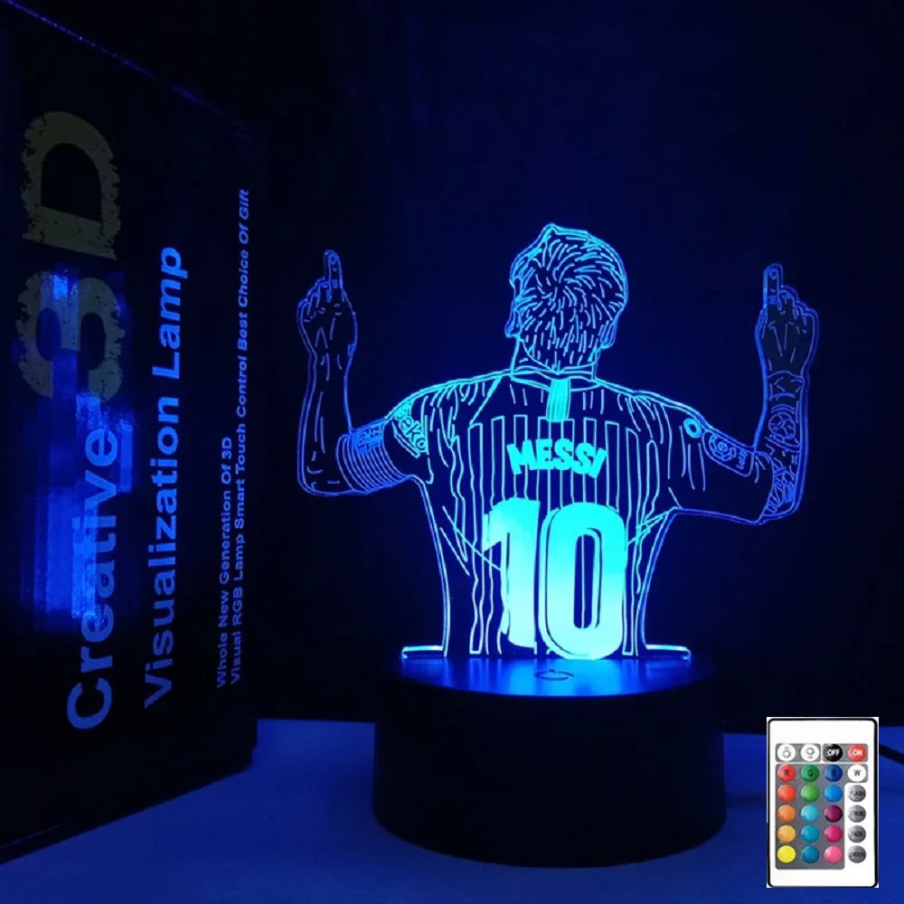Messi 3D Illusion Night Light