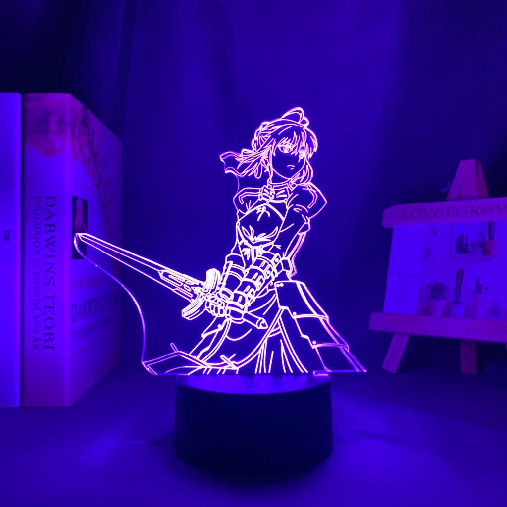 Fate Stay Night 3d LED Light