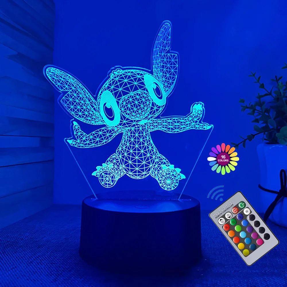 Stitch 3D Illusion Night Light