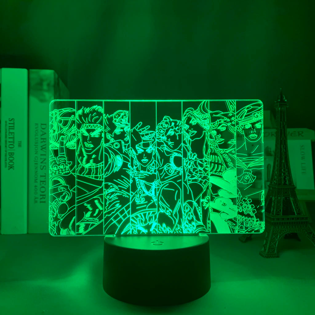 JoJo Bizarre Adventure 3d Night Light LED lamp