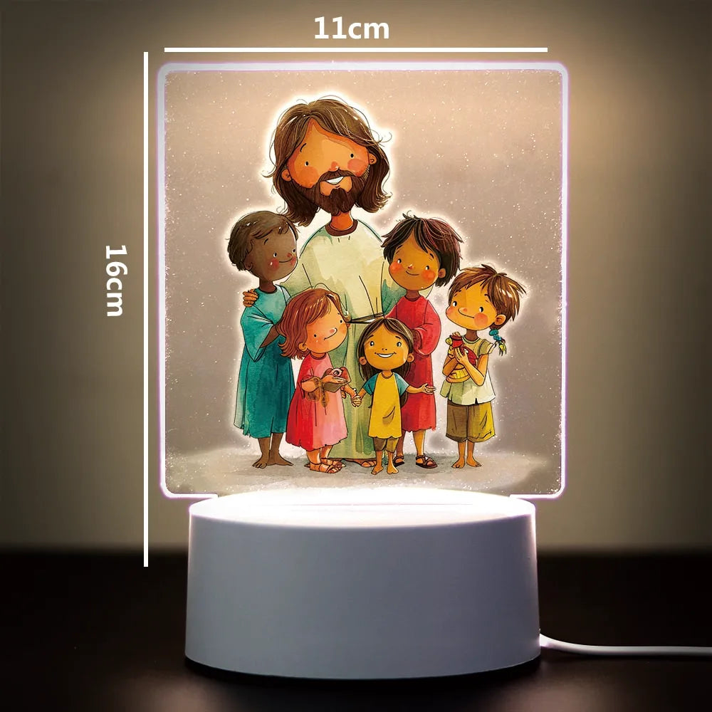 Religion 3D Night Light For Home Room Decoration