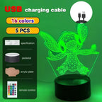 3D Illusion Stitch LED Night Light