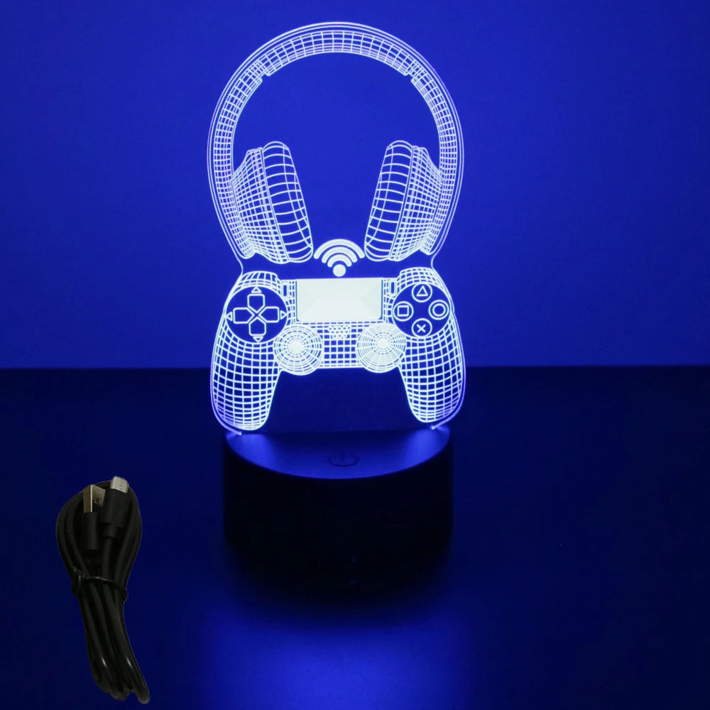 NEON GAMER 3D Lamp LED Night Light