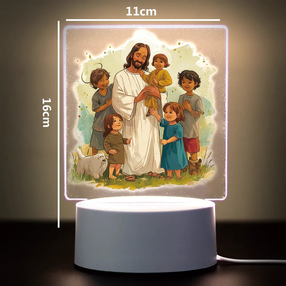 Religion 3D Night Light For Home Room Decoration