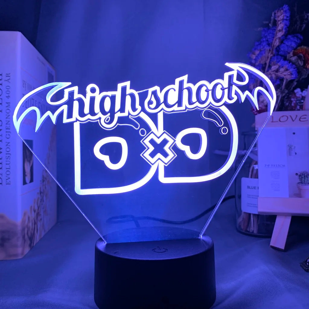 High School DxD 3D LED Lamp