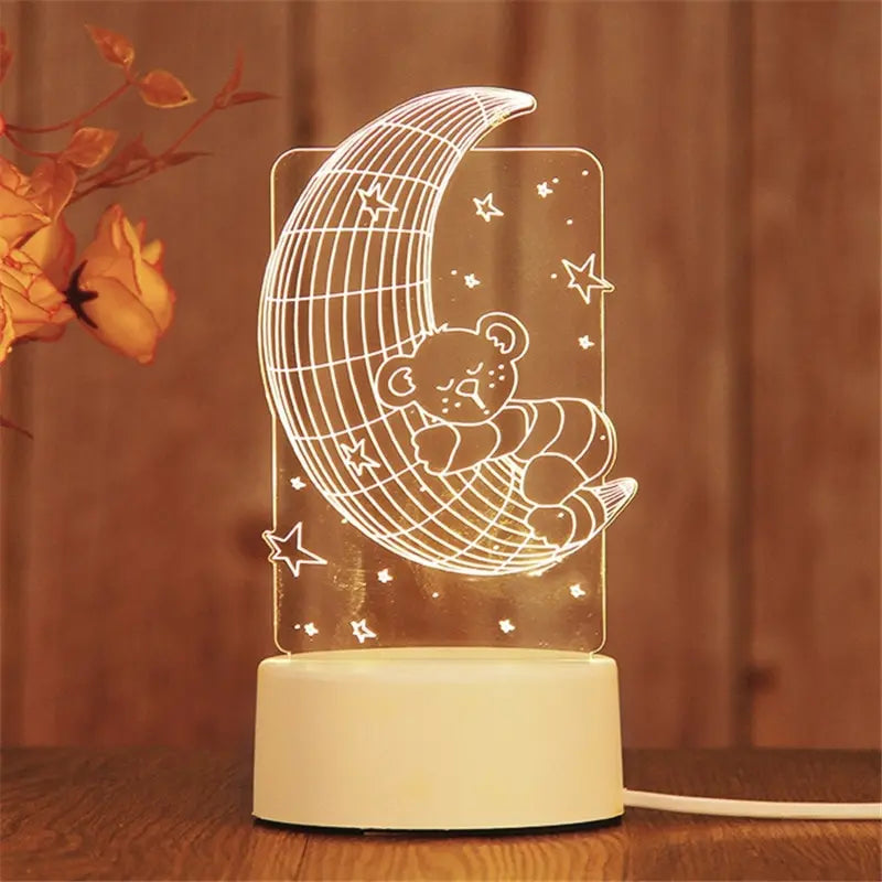 Love Heart Decorative Night Light LED