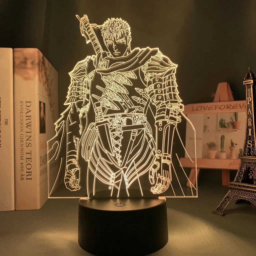 Berserk Anime 3d Led Night Light lamp