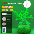 3D Illusion Stitch LED Night Light