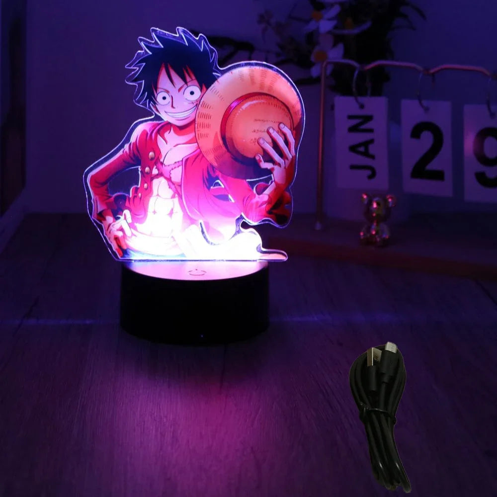 One Piece  Anime Figures 3D Lamp