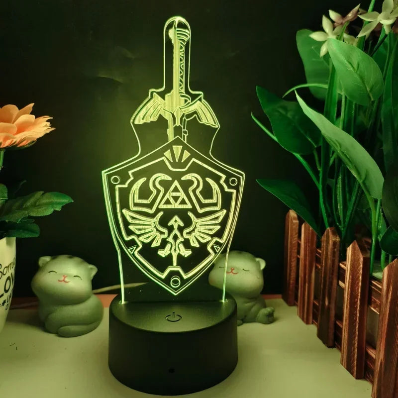 Game Zeldaes Night Lights 3D Led Lamp