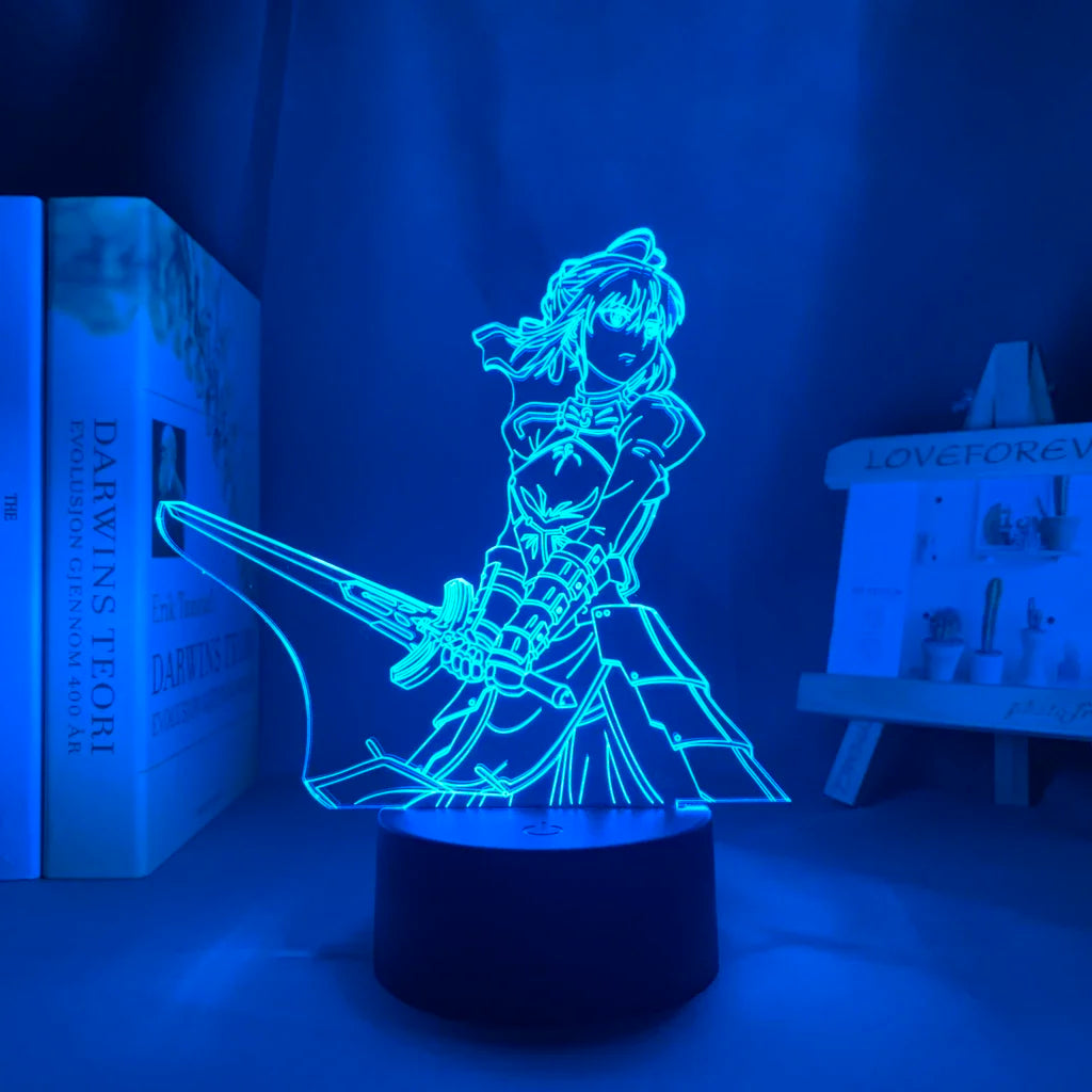 Fate Stay Night 3d LED Light