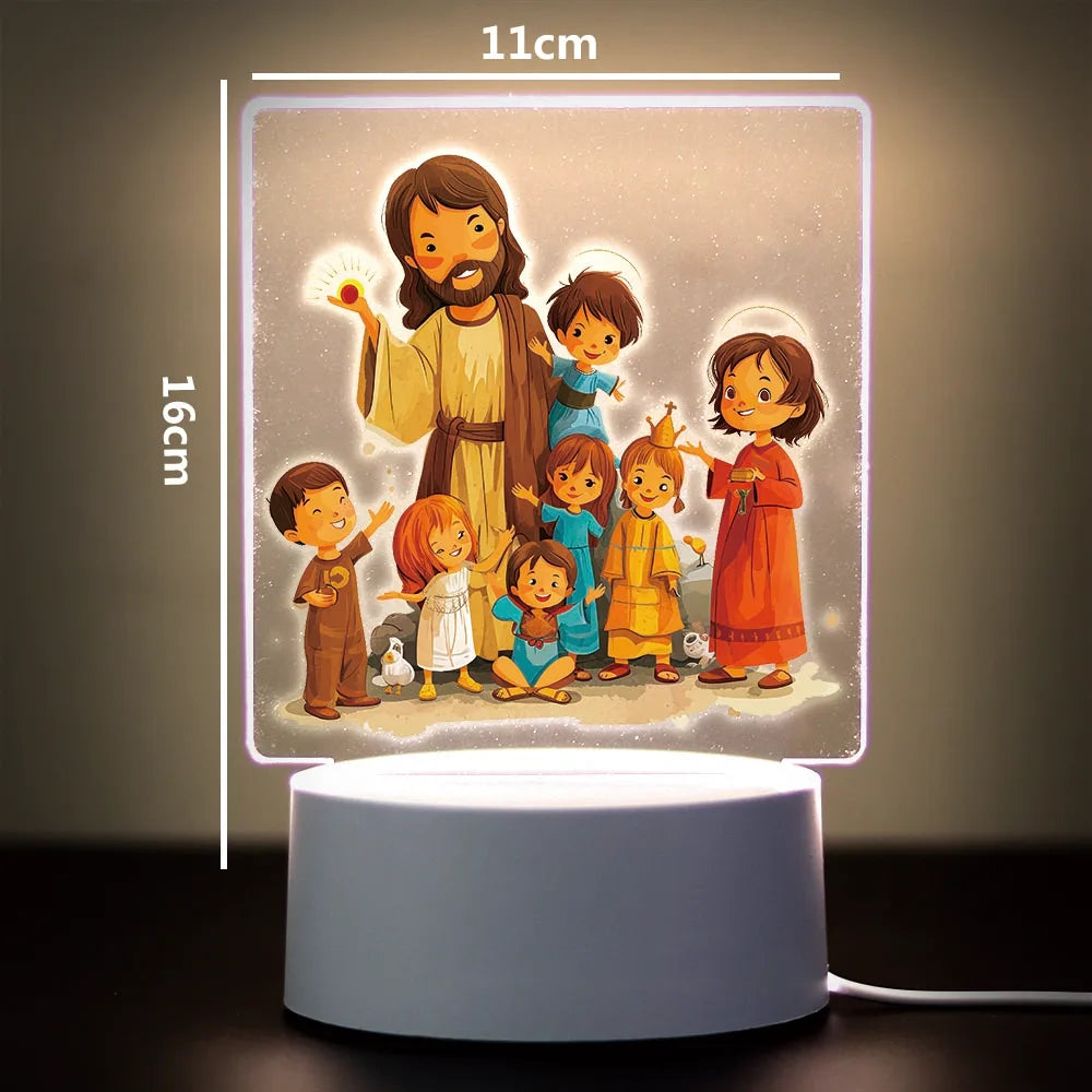 Religion 3D Night Light For Home Room Decoration