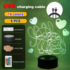 3D Illusion Stitch LED Night Light