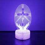 Jesus Cross 3D Lamp  LED Night Light Friends