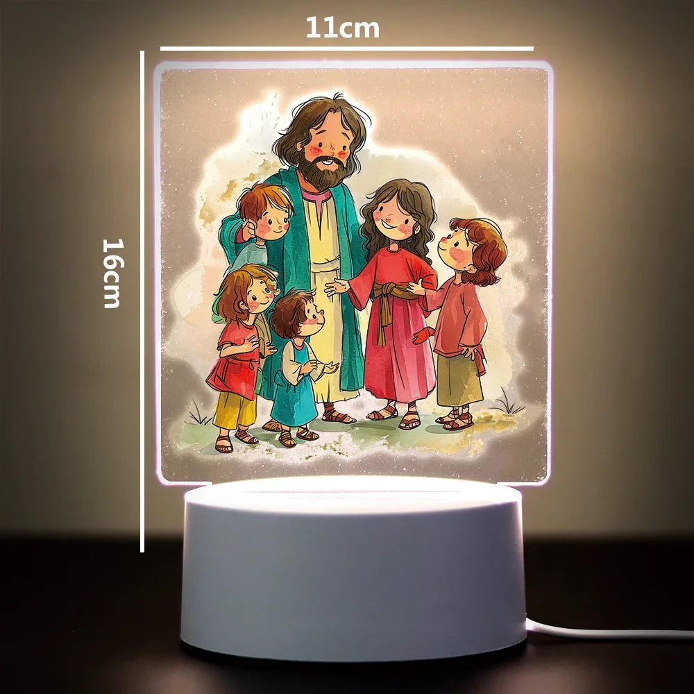Religion 3D Night Light For Home Room Decoration