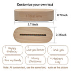 Custom Personalized Gifts 3D Photo Lamp Engraving Base Text