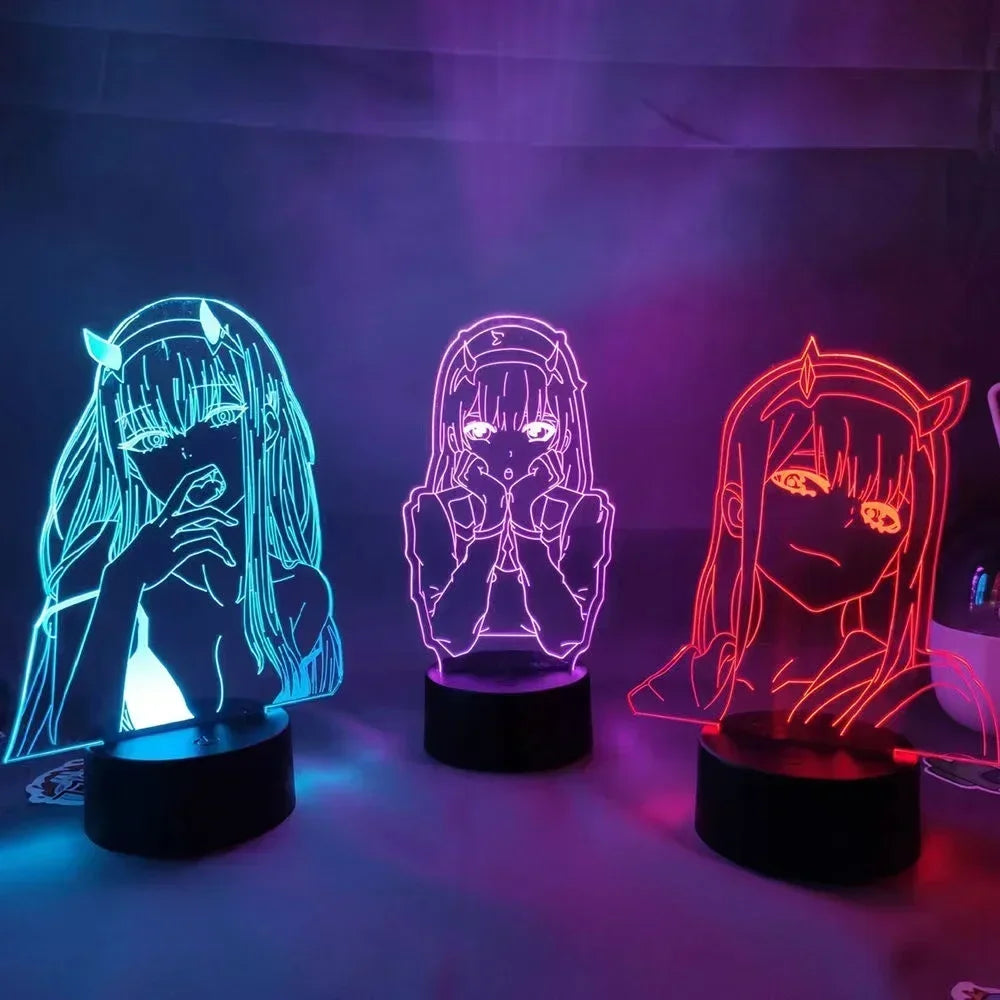 Anime Lamp Zero Two Figure