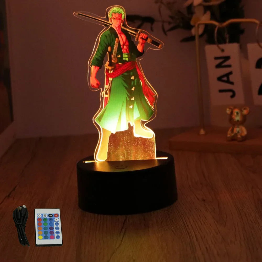 One Piece  Anime Figures 3D Lamp