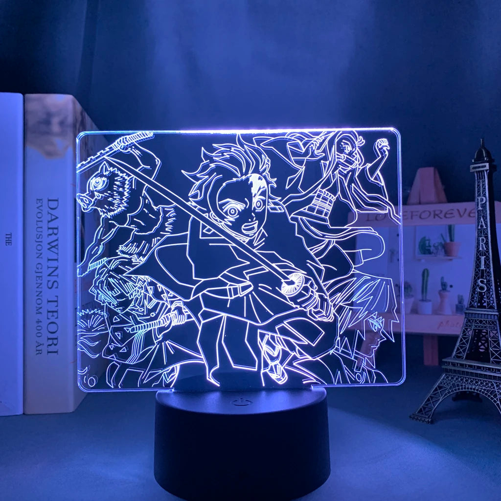 Kimetsu No Yaiba 3d LED Light Night