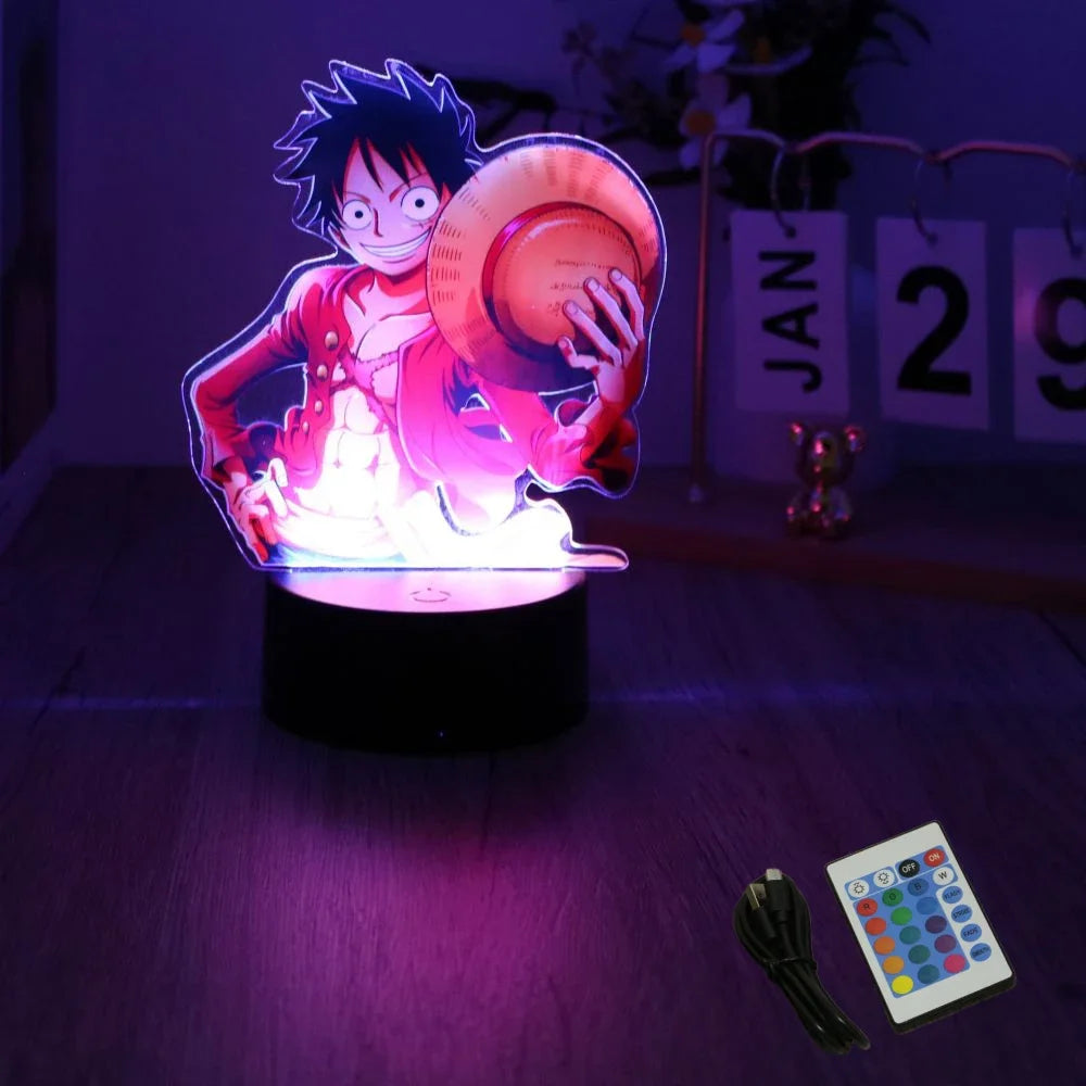 One Piece  Anime Figures 3D Lamp
