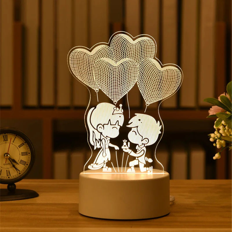 Christmas Decorations 3D LED Light Lamp