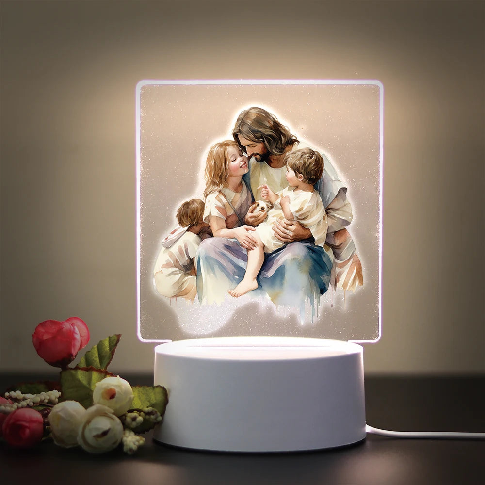 Religion 3D Night Light For Home Room Decoration