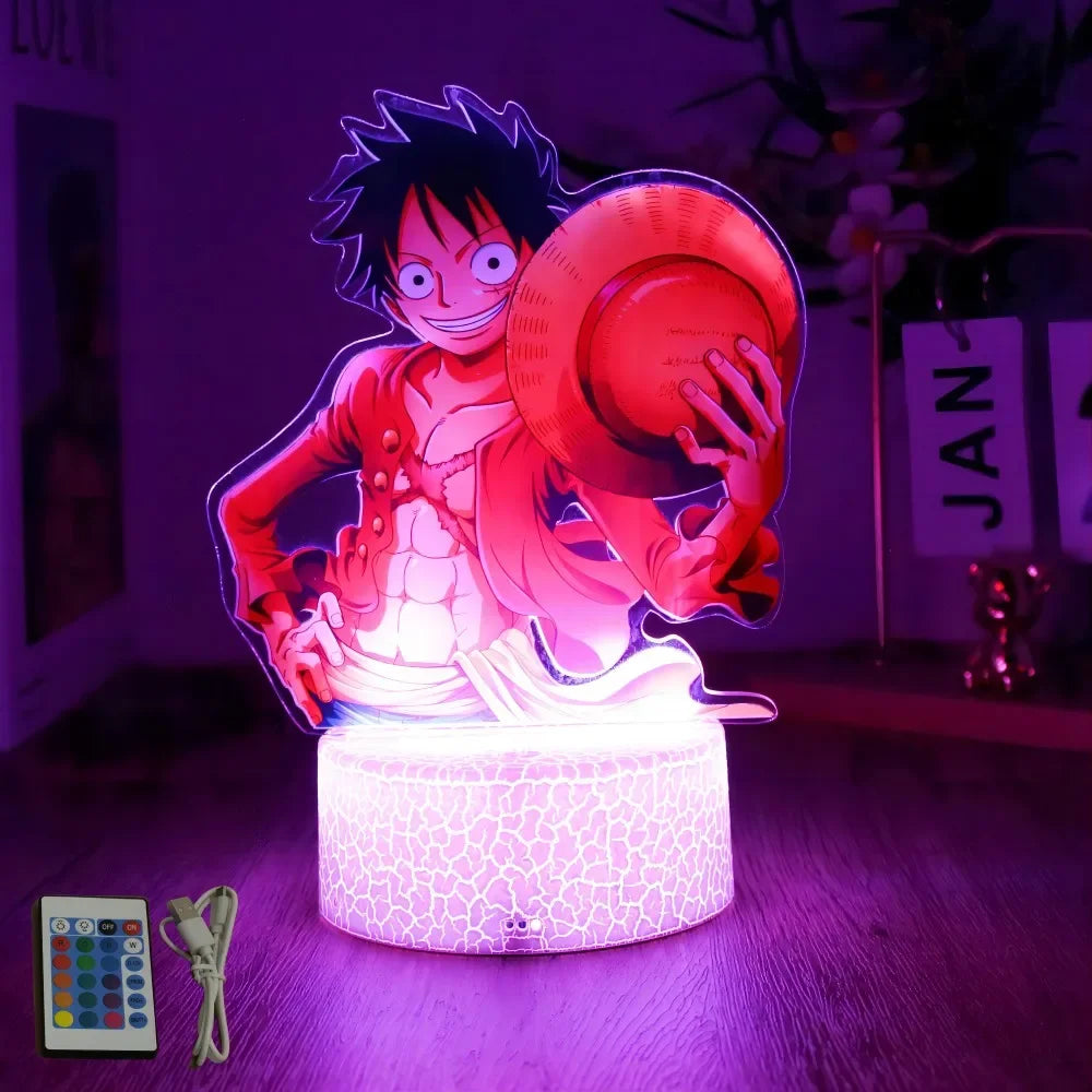 One Piece  Anime Figures 3D Lamp
