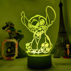 Lilo & Stitch Cartoon 3D Lamp Figure LED Night