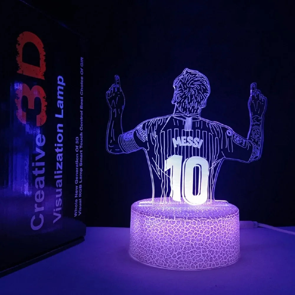 Messi 3D Illusion Night Light