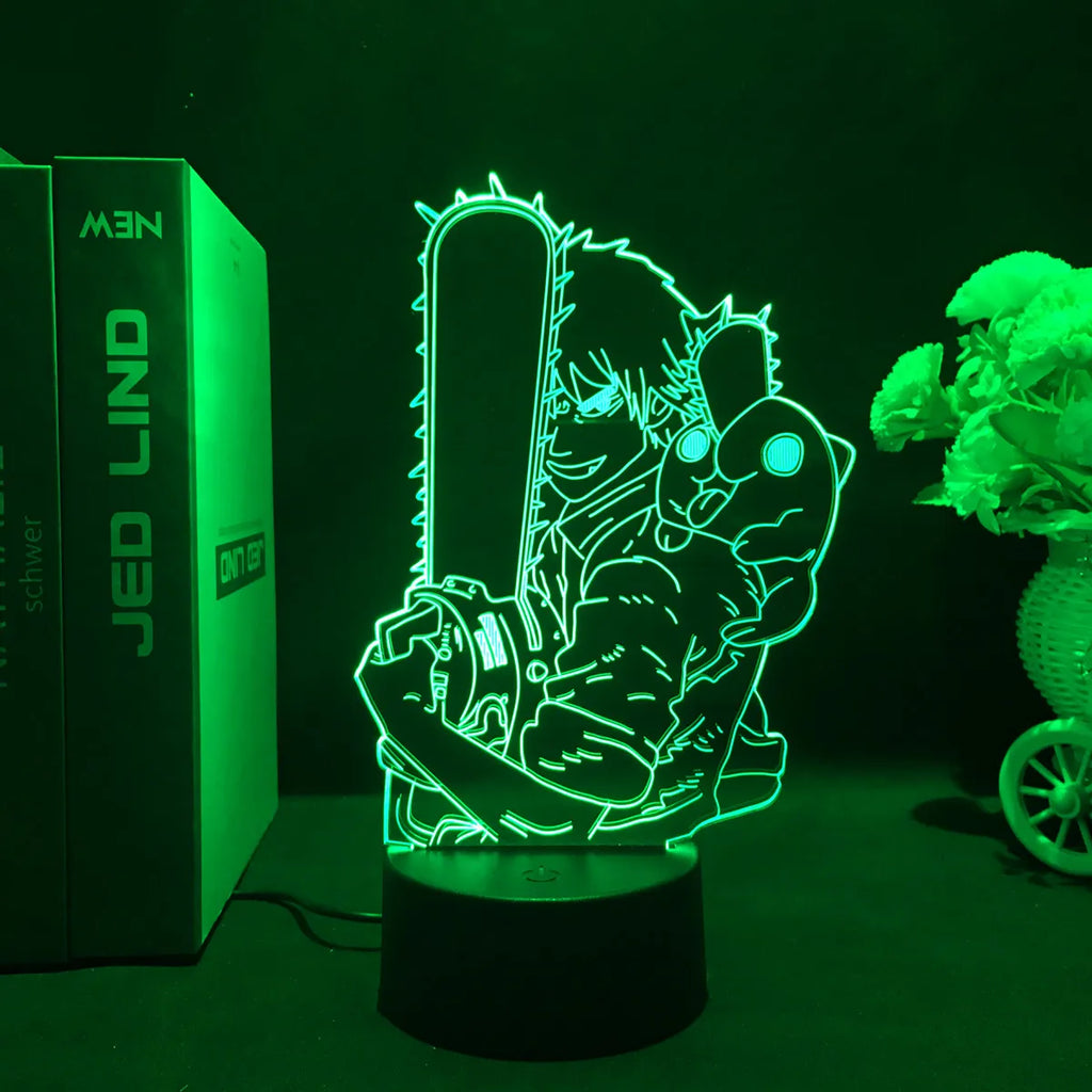 Chainsaw Man 3d Led Light Lamp