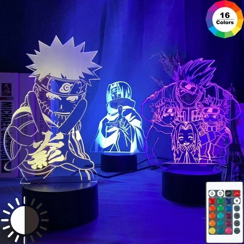 Naruto Characters 3D LED Lights