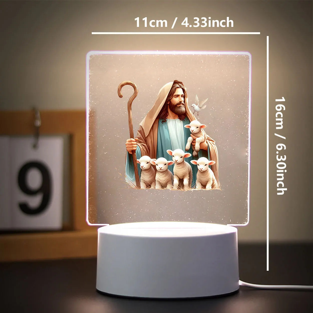 Religion 3D Night Light For Home Room Decoration