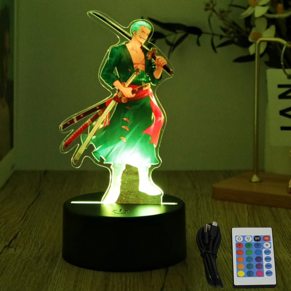 One Piece  Anime Figures 3D Lamp