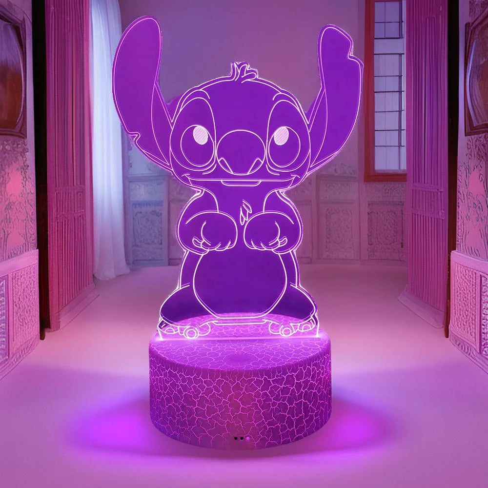 Stitch 3D Lamps Illusion LED Light