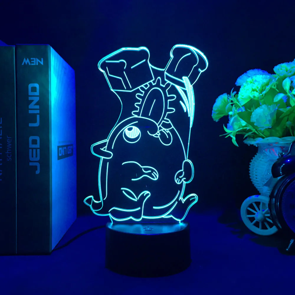 Chainsaw Man 3d Led Light Lamp
