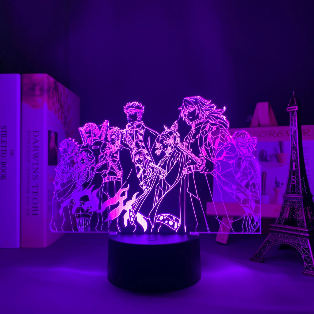Kimetsu No Yaiba 3d LED Light Night